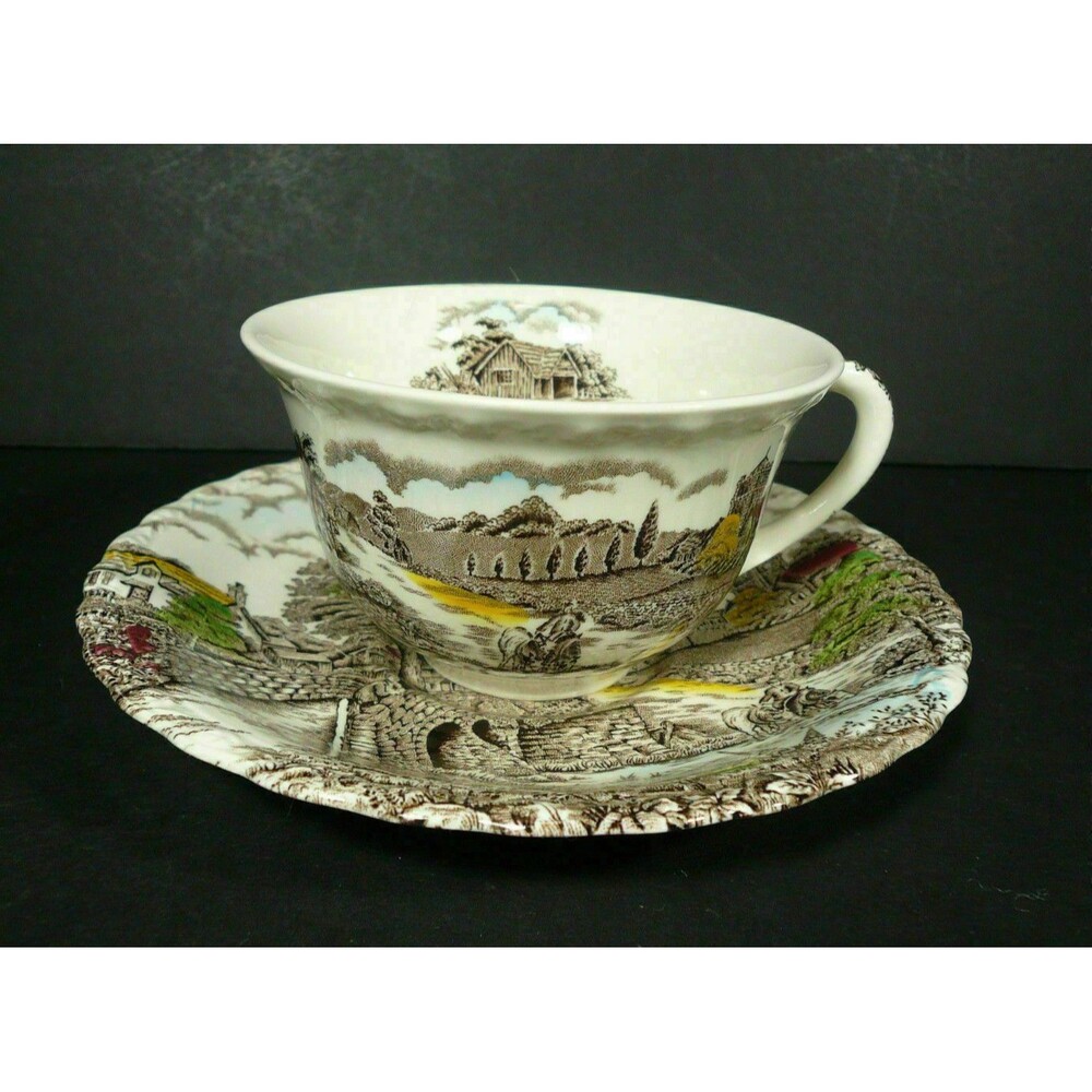 Vintage Myott England's Charm Staffordshire Ware Cup & Saucer